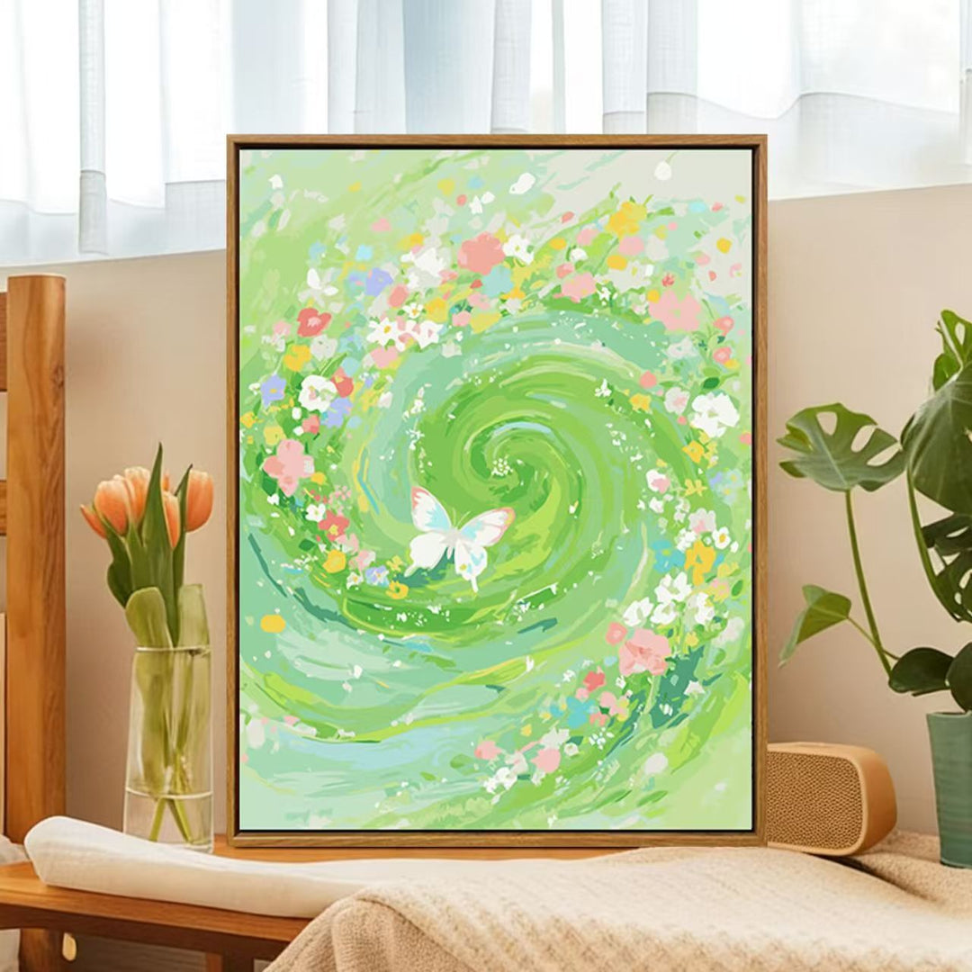 Floral Whirlwind Canvas Art Stornfield