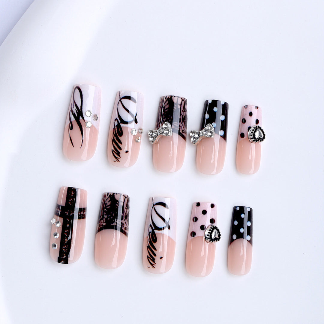 Artificial Nails with Glamorous Accents Stornfield