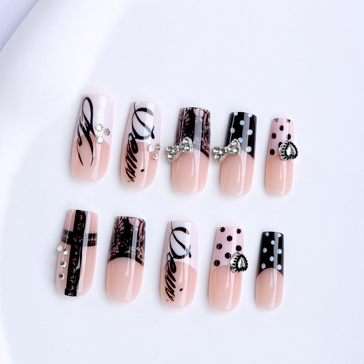 Artificial Nails with Glamorous Accents Stornfield