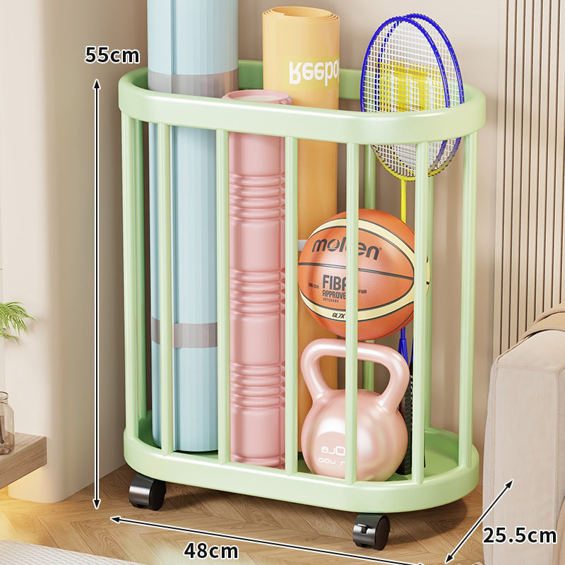 Vertical Rolling Sports Gear Organizer Rack