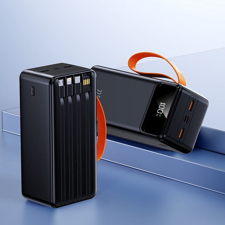 High-performance power bank with integrated cable winding Stornfield