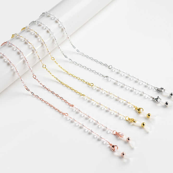 Elegant Pearl-Accented Eyewear Chain Stornfield