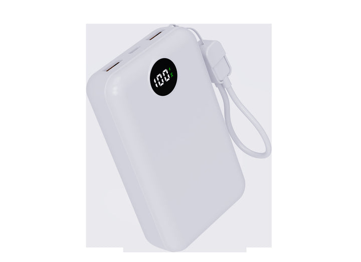 Portable power bank with integrated digital display and intelligent charging function Stornfield