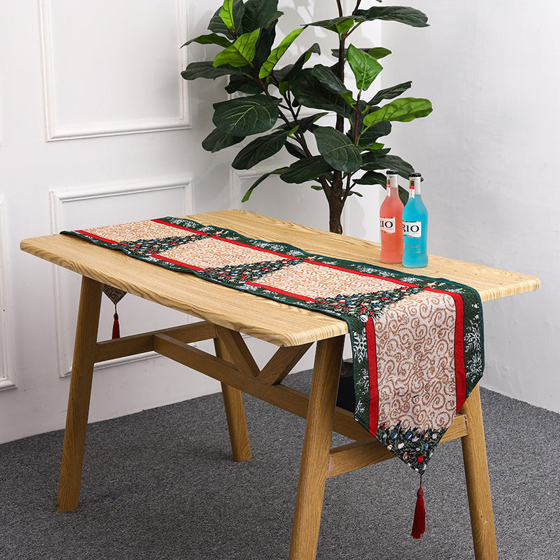 Christmas table runner with reindeer motif Stornfield