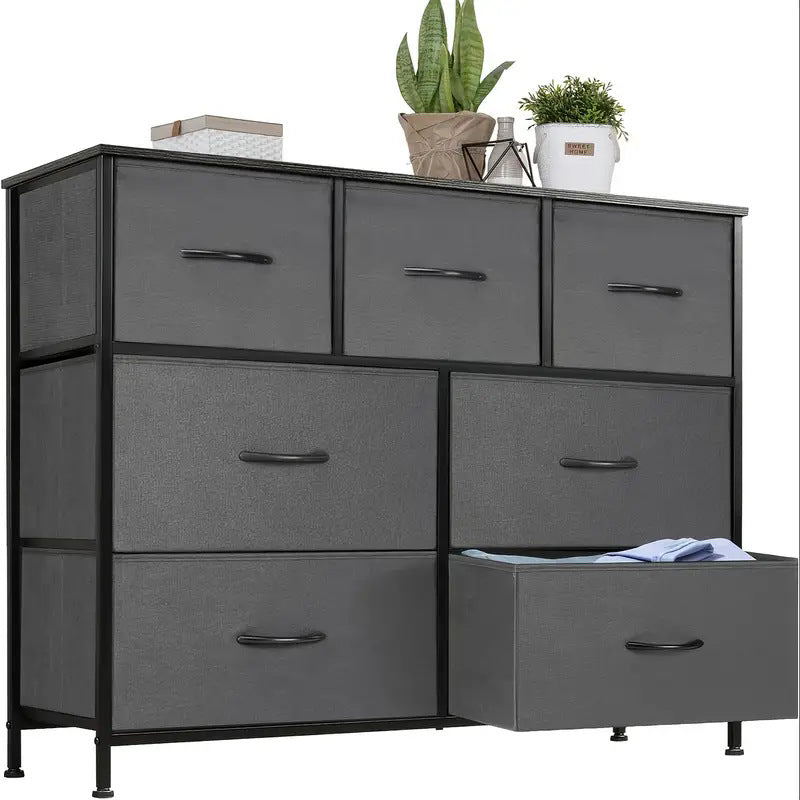 Industrial-Style Fabric Storage Dresser Stornfield