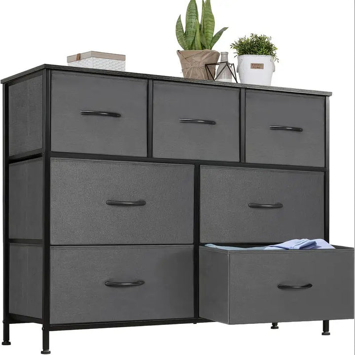 Industrial-Style Fabric Storage Dresser Stornfield