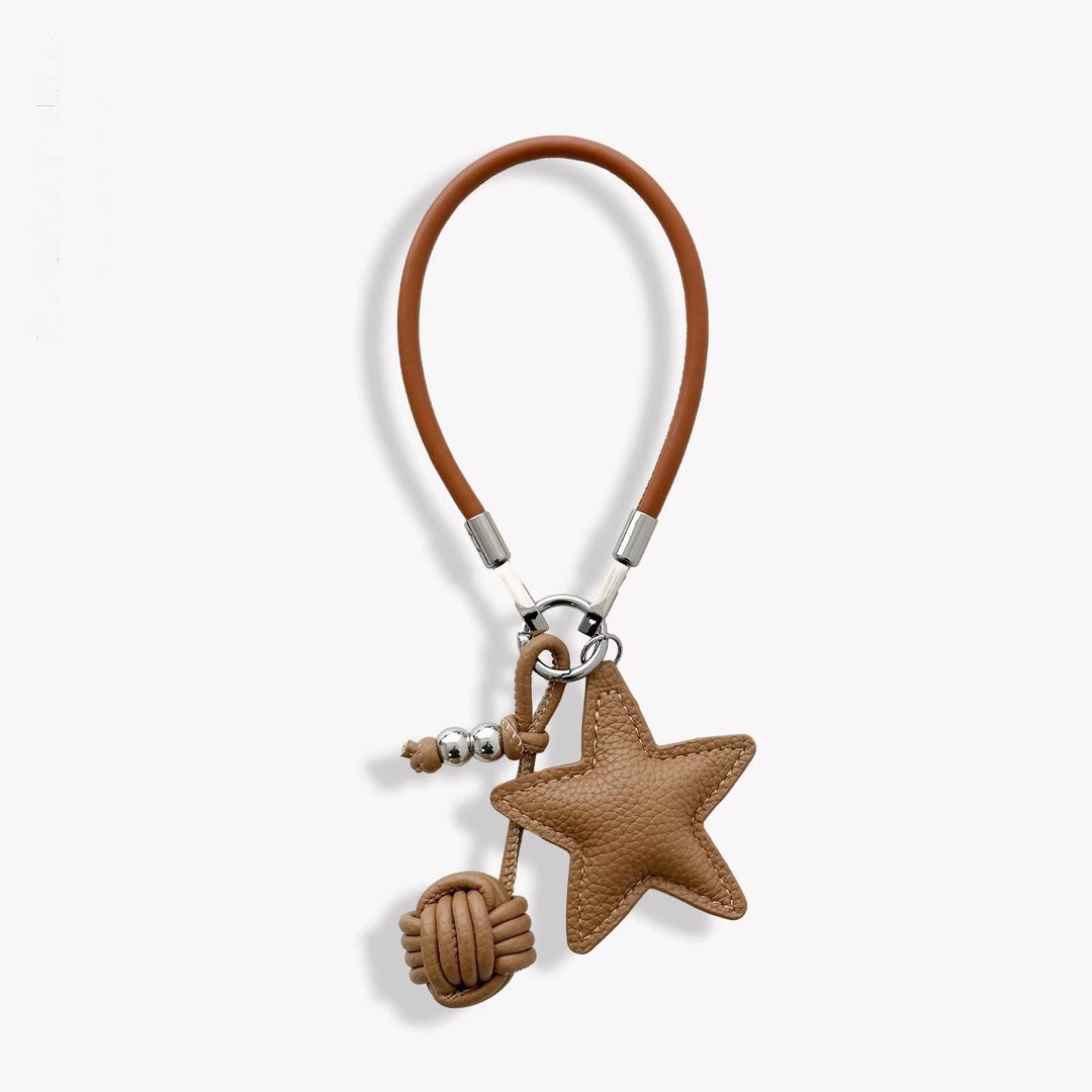 Decorative Leather Star Keychain Stornfield