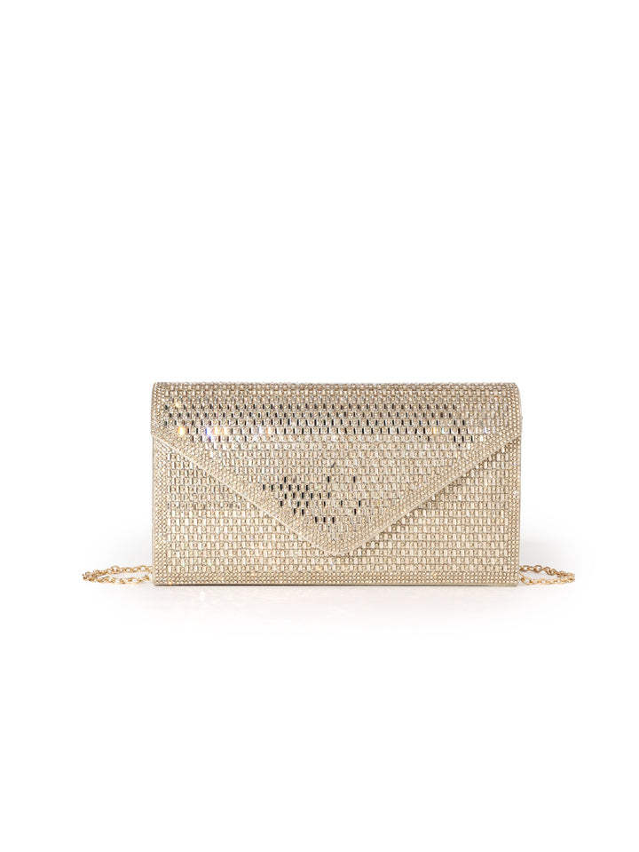 Crystal-Embellished Evening Clutch