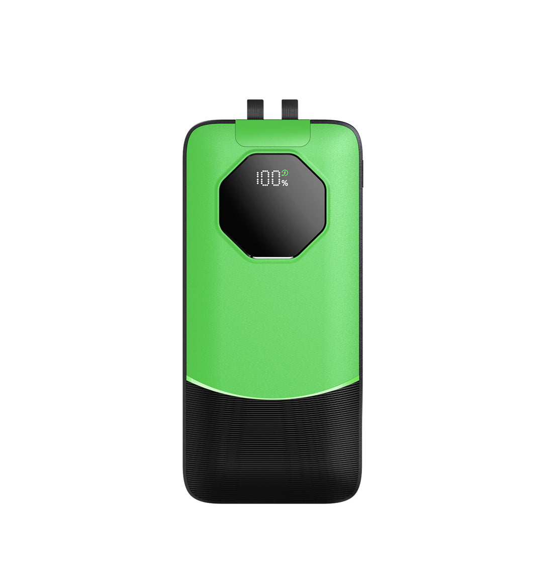 Portable power bank with water-repellent surface and digital charge status indicator Stornfield