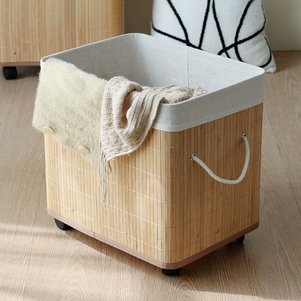 Stylish laundry container with practical lid and carrying handles Stornfield