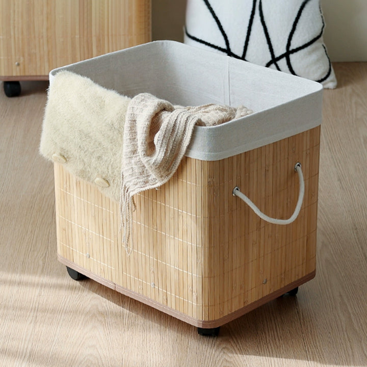 Stylish laundry container with practical lid and carrying handles Stornfield