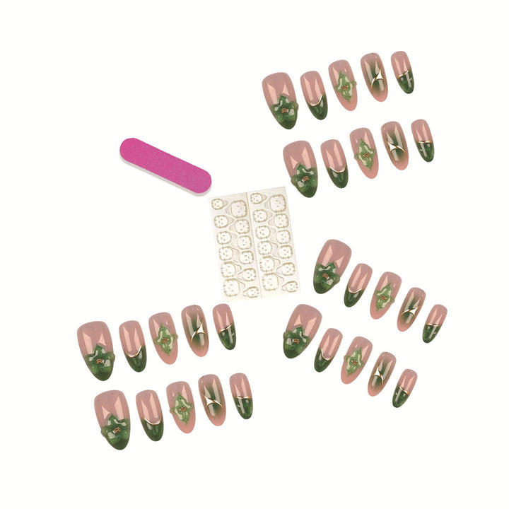 Artistic Floral Nail Tip Set