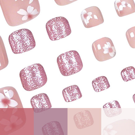 Decorative Floral Toe Nail Art Stornfield