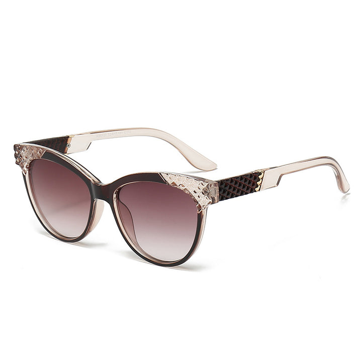 Women's Cat-Eye Sunglasses with Structured Frame and UV Protection Stornfield
