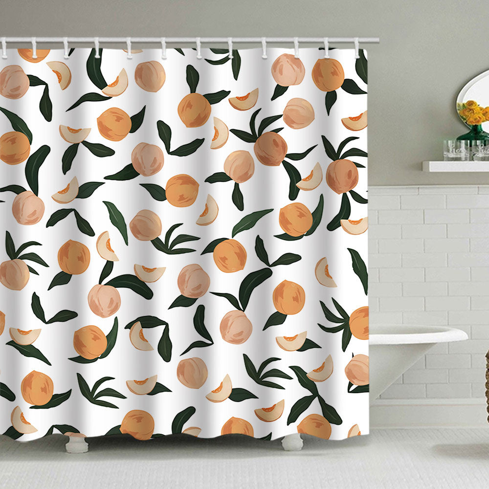 Colorful Citrus Print Shower Curtain Stornfield