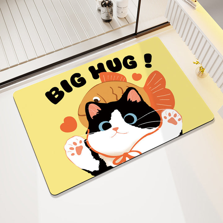 Cute Cartoon Pet-Themed Bath Mat Stornfield