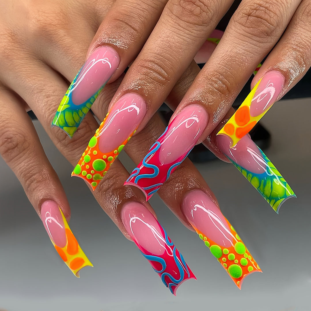 Glamorous 3D Long Stiletto Press-On Nails Stornfield