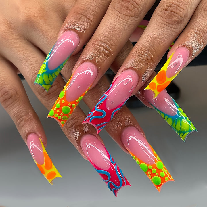 Glamorous 3D Long Stiletto Press-On Nails Stornfield