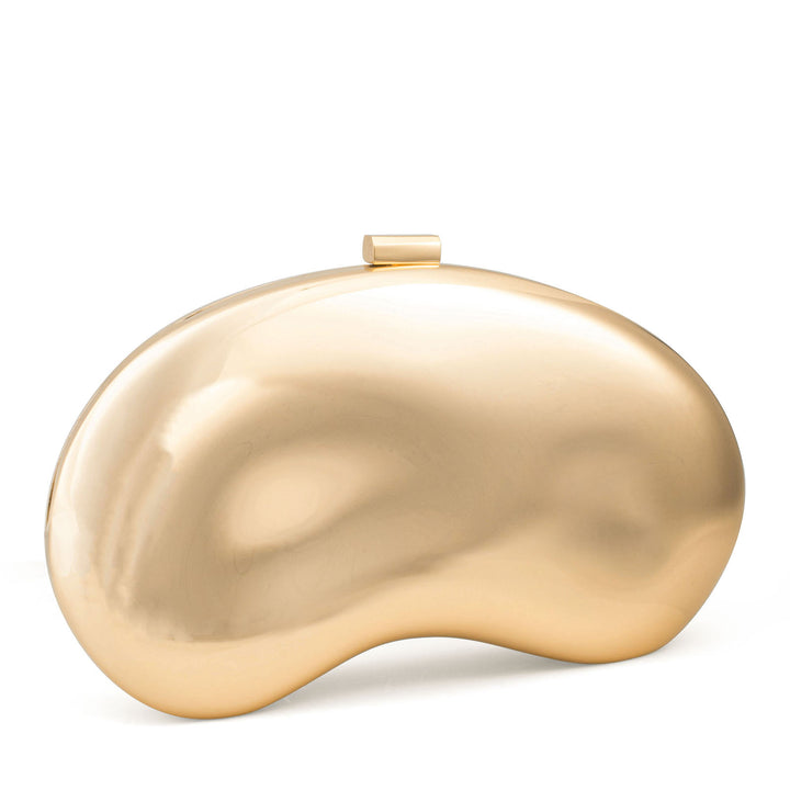 Sculpted Metallic Clutch