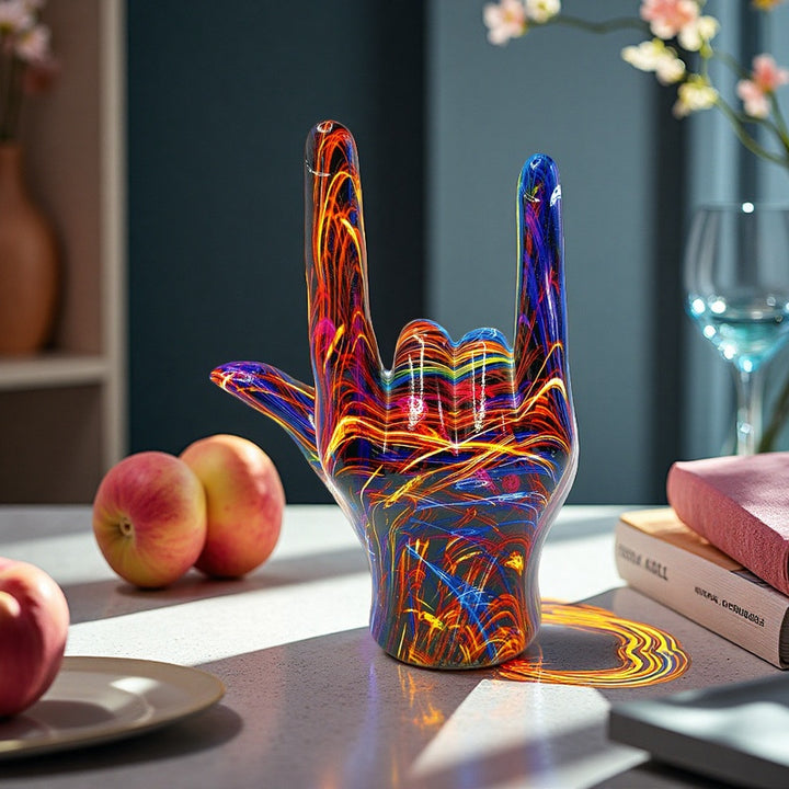 Colorful Hand Sculpture Stornfield