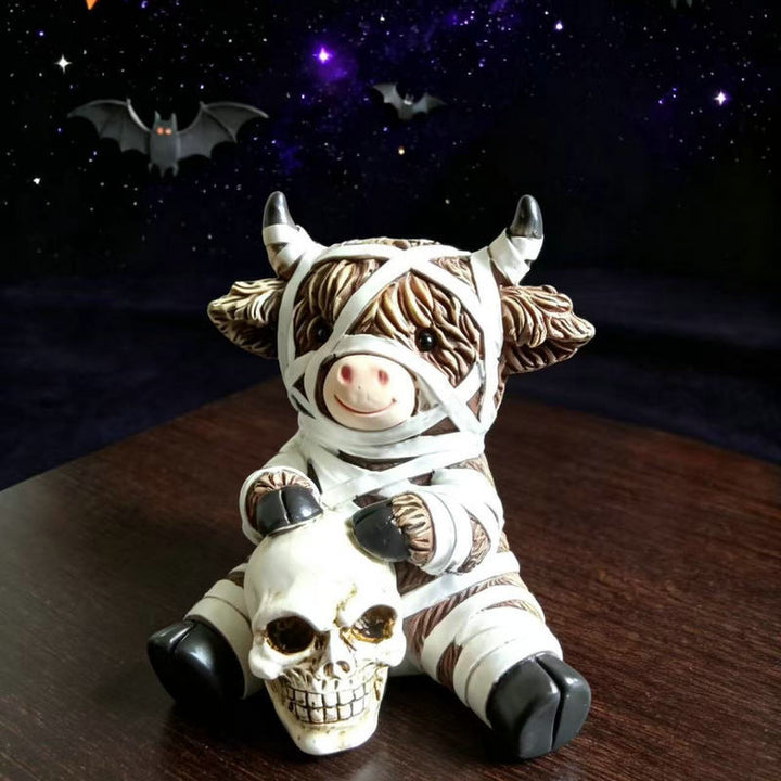 Funny Halloween Cow Figurine Stornfield