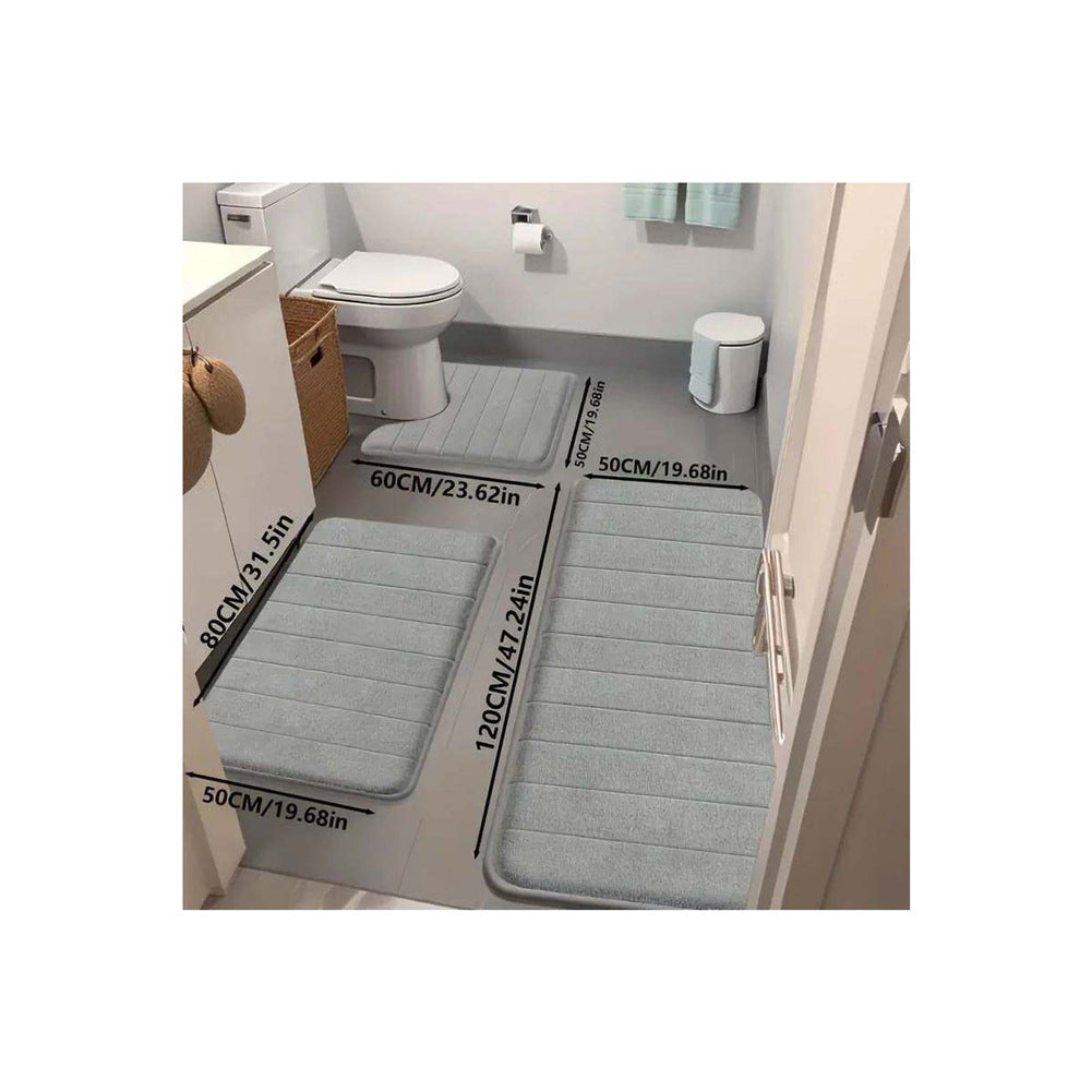 Memory Foam Bathroom Rug Set