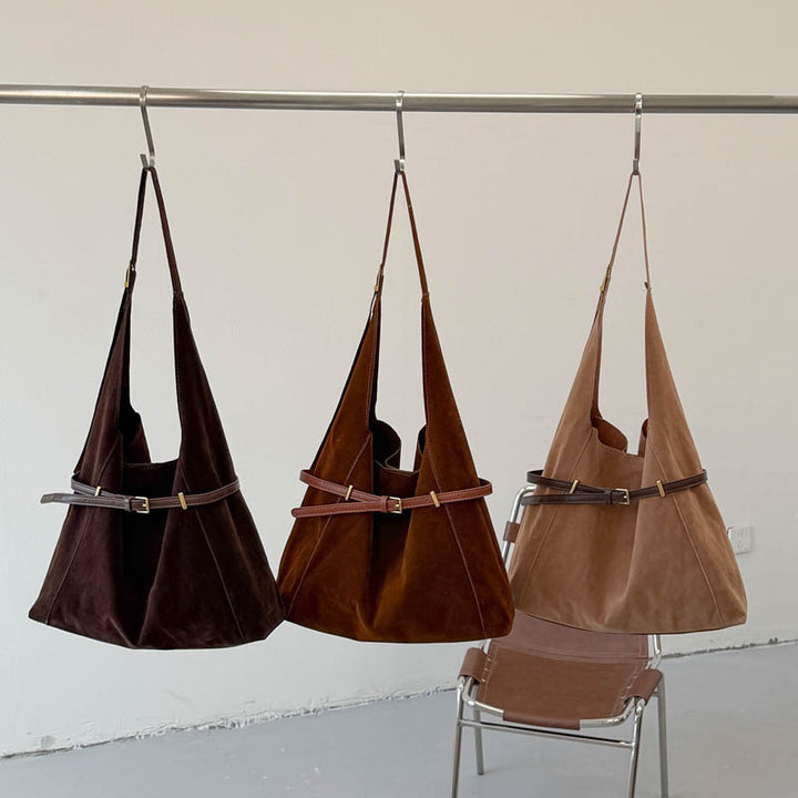 Stylish Suede Tote Bag