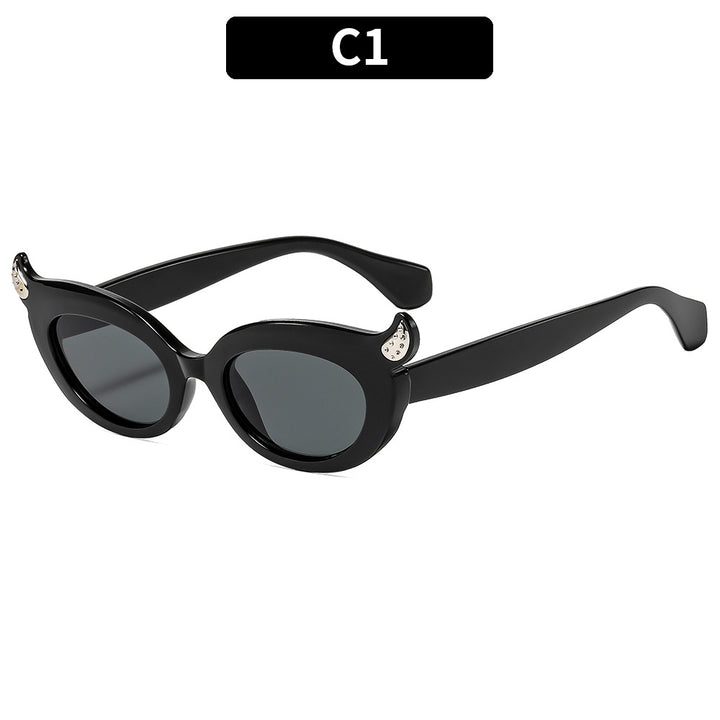 Playful Retro Cat-Eye Sunglasses