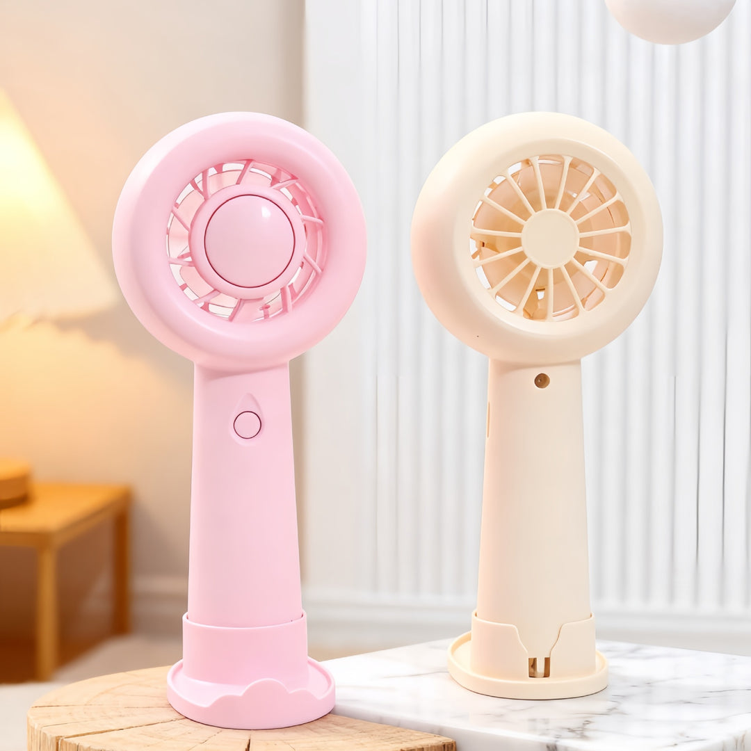 Ladies Portable Hand Fan with Ergonomic Design and USB Charging Function Stornfield