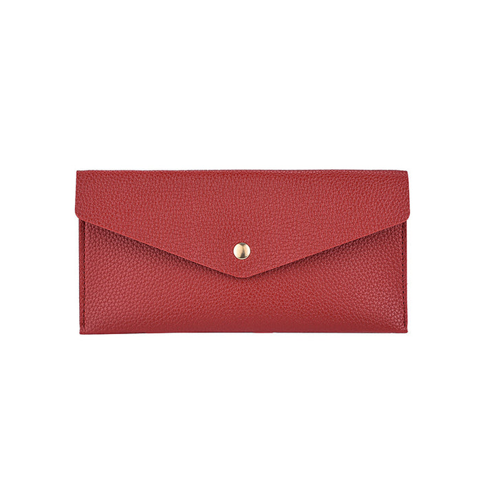 Elegant Textured Leather Clutch Wallet Stornfield