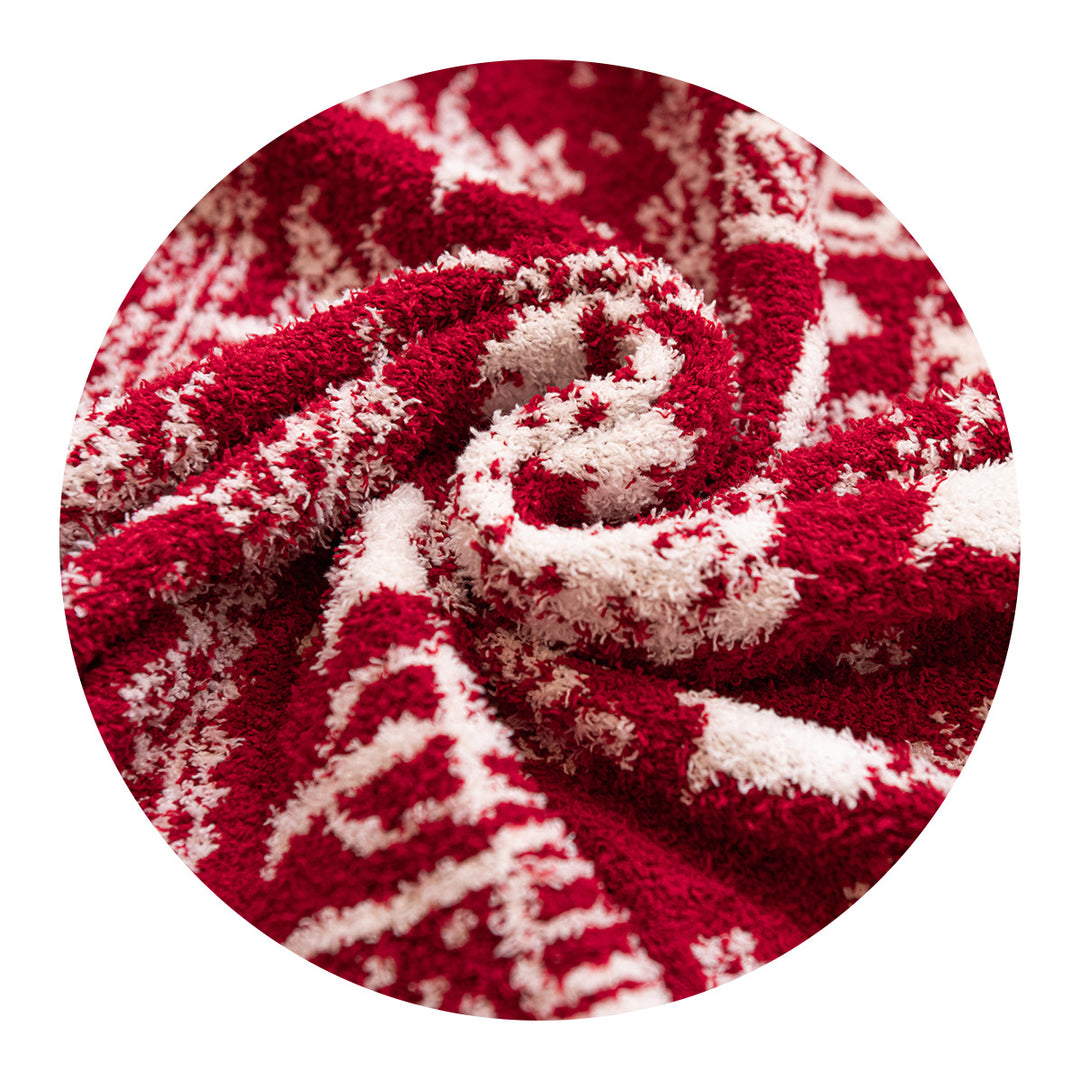Festive Patterned Throw Blanket