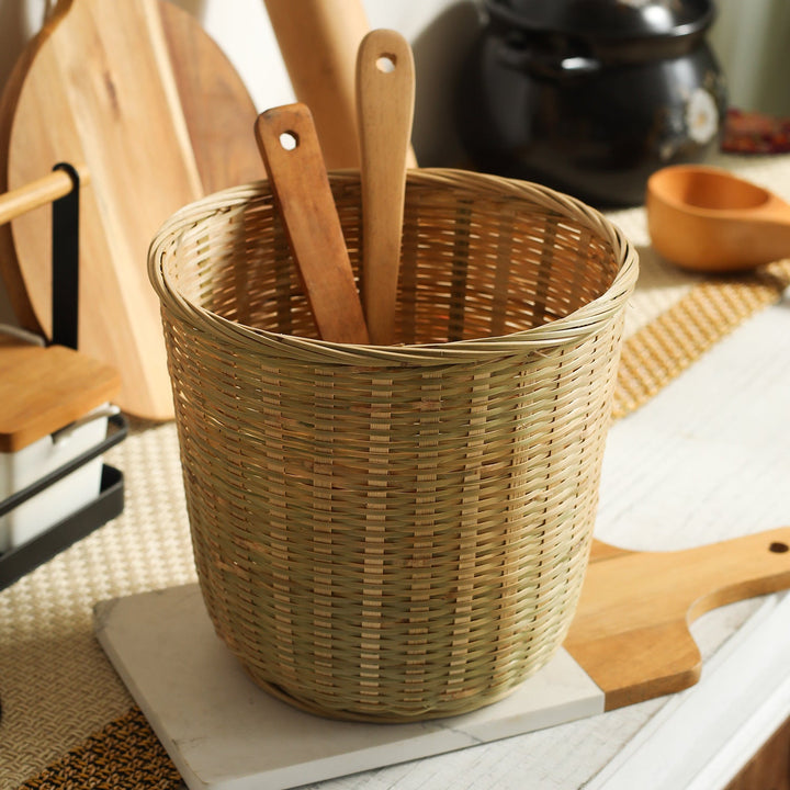 Natural Woven Waste Bin Stornfield