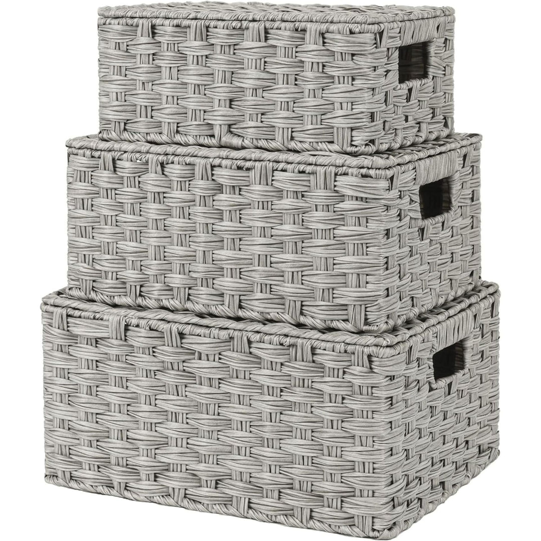 Handwoven Storage Baskets Set Stornfield