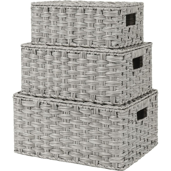 Handwoven Storage Baskets Set Stornfield