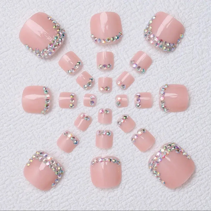 Nail art set with sparkling rhinestone decorations Stornfield