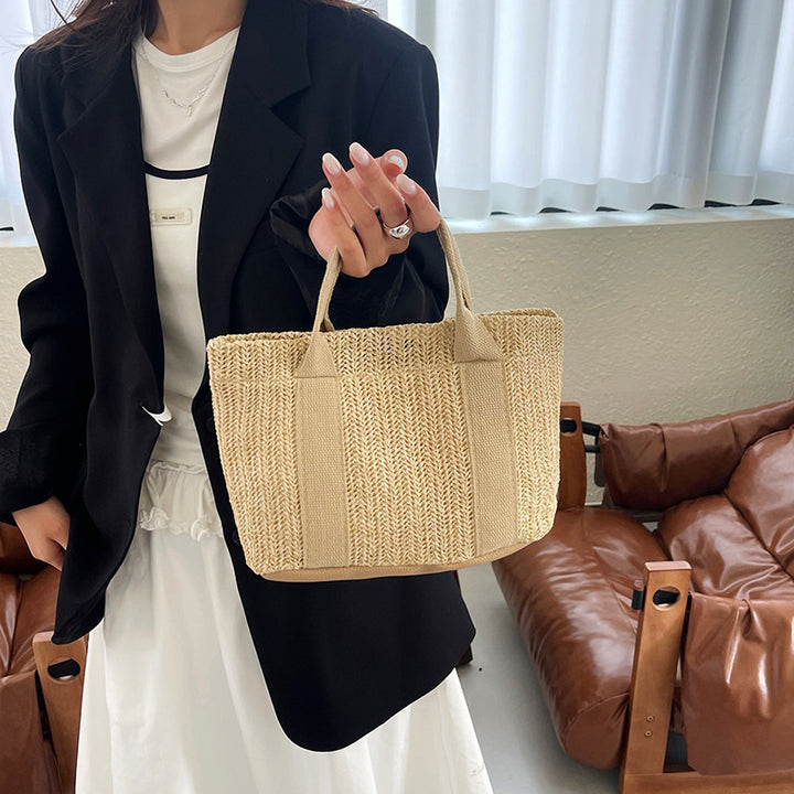 WoEco-Friendly Straw Beach Tote Stornfield