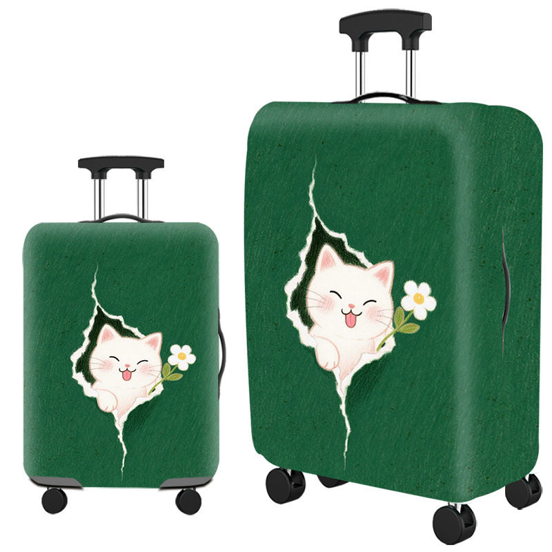 Ladies Hard Shell Suitcase with Creative Cat Design Stornfield