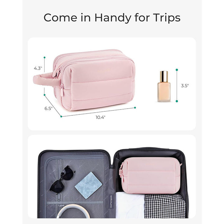 Cosmetic Organizer Bag with Multiple Compartments and Removable Interior Compartment Stornfield