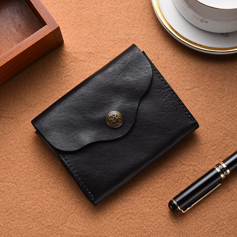 Vintage-Inspired Leather Card Holder