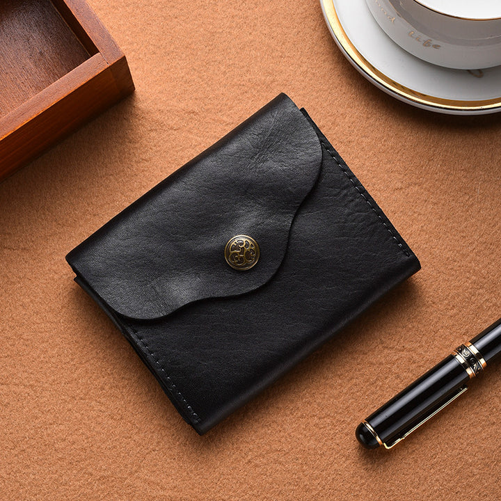 Vintage-Inspired Leather Card Holder