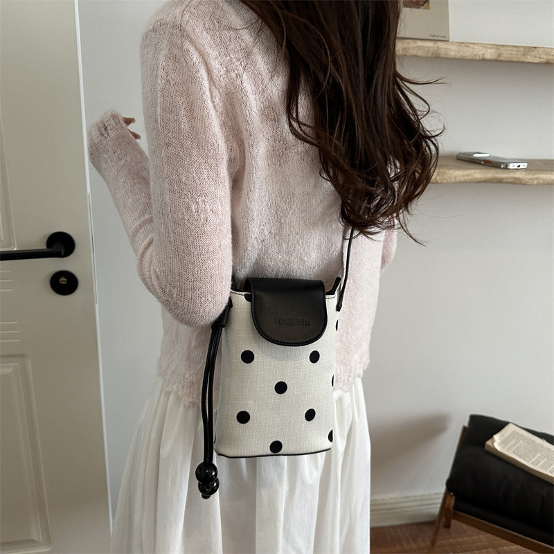 Dot Print Crossbody Bag