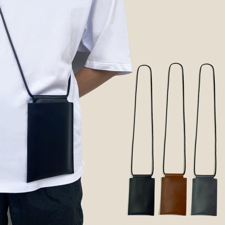 Leather Crossbody Card Holder Stornfield