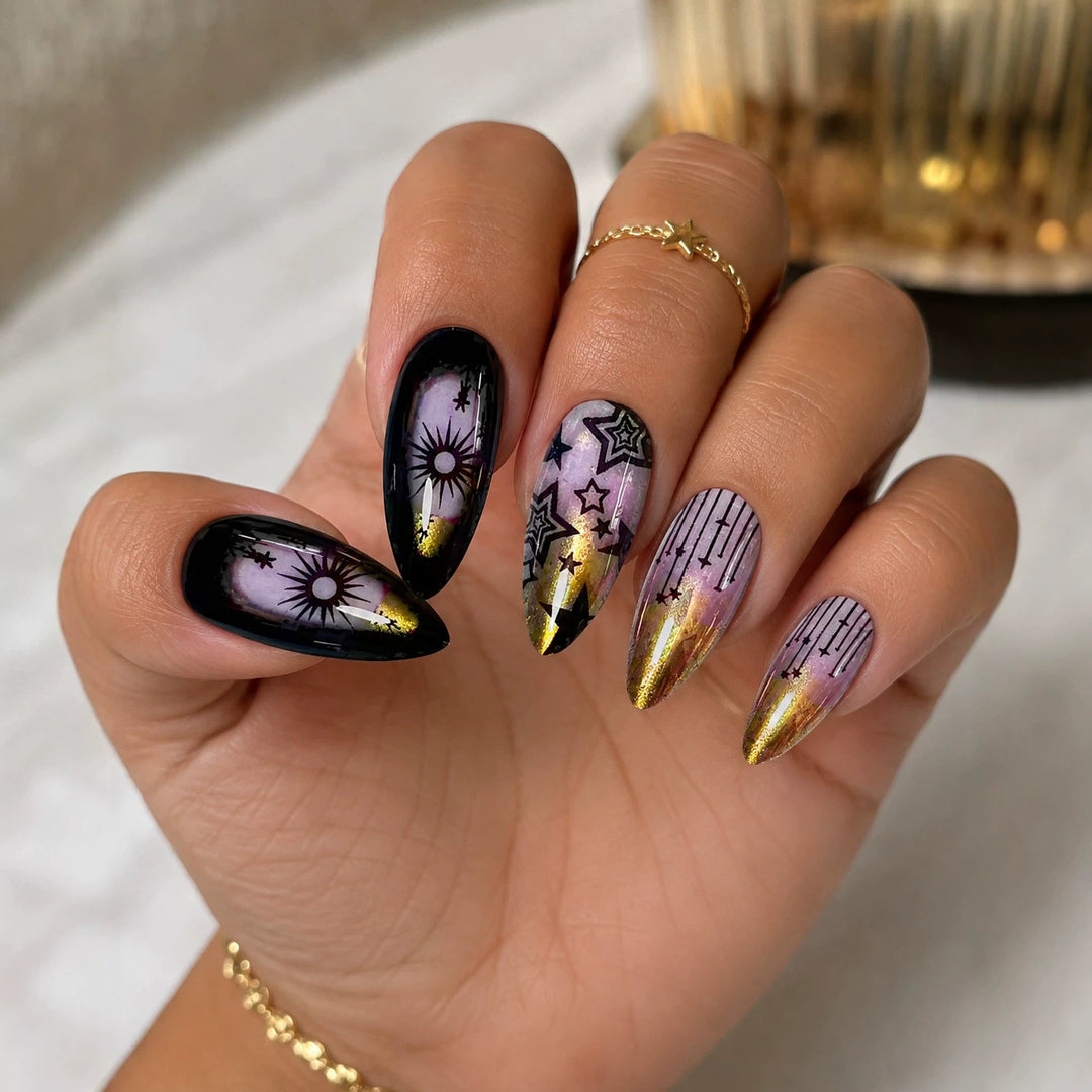 Decorative Stiletto Nail Art Extensions Stornfield