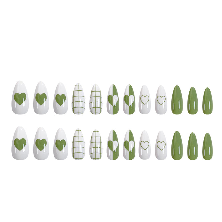 Creative stiletto artificial nails with geometric patterns Stornfield