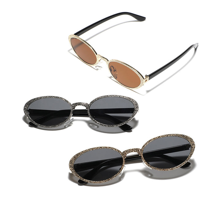 Women Glamorous Sunglasses with Sparkling Frame Decoration Stornfield