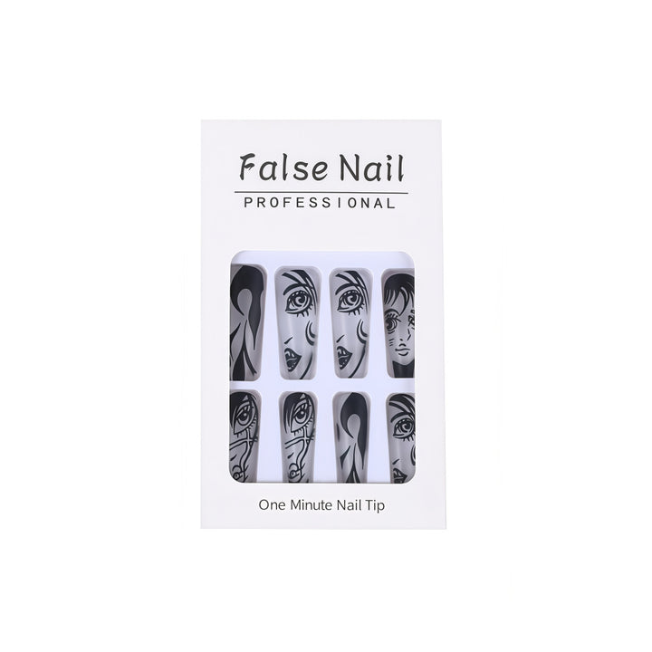 Art Nail Set with Artistic Portrait Designs Stornfield