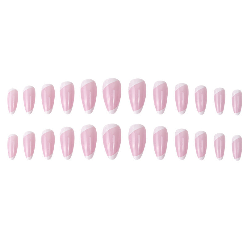 Elegant Stiletto Press-On Nails with French Tip Design Stornfield