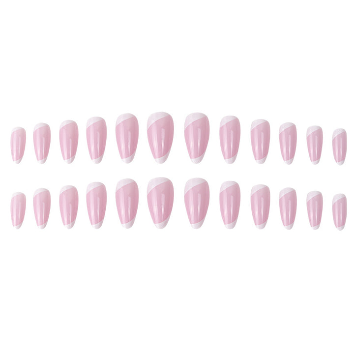 Elegant Stiletto Press-On Nails with French Tip Design Stornfield