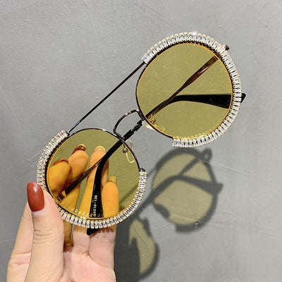 Ladies glamorous sunglasses with sparkling crystal frame Stornfield