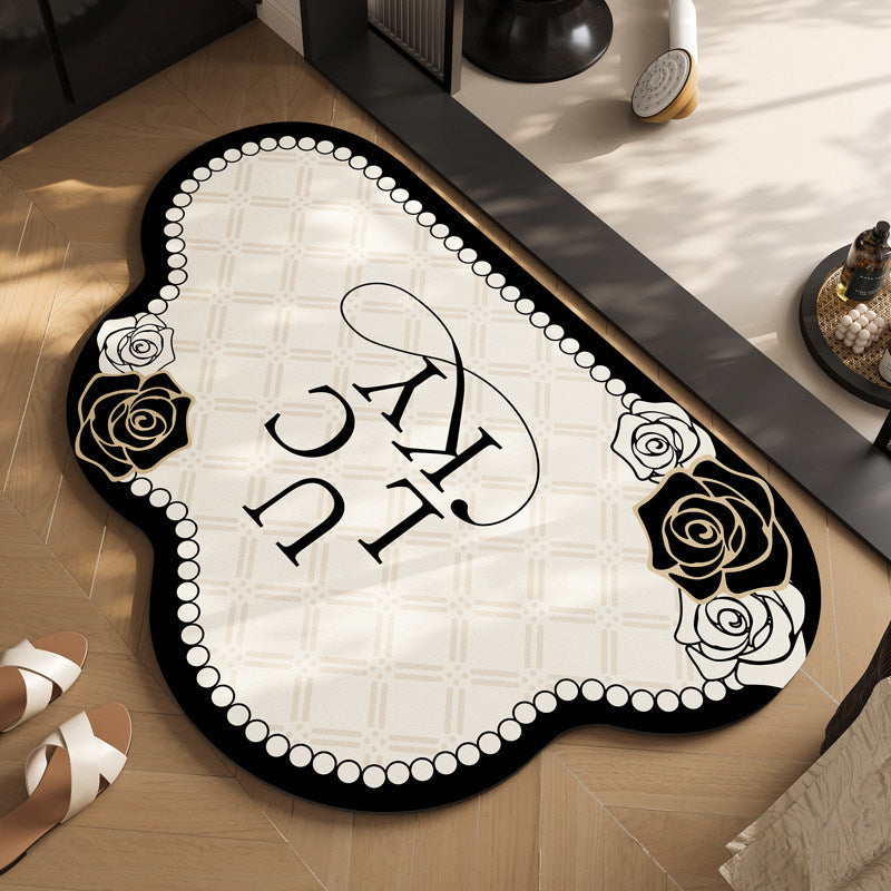 Modern Geometric Shaped Bath Mat
